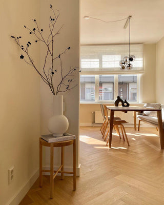 Orb Scandinavian Brass Chandelier