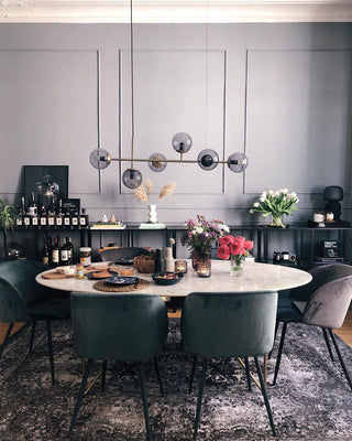 Orb Scandinavian Brass Chandelier