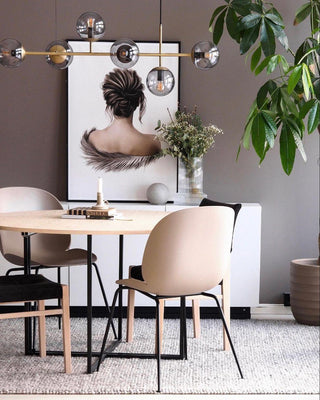 Orb Scandinavian Brass Chandelier