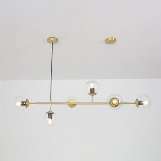 Orb Scandinavian Brass Chandelier