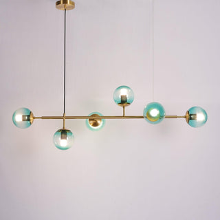 Orb Scandinavian Brass Chandelier