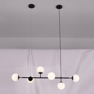 Orb Scandinavian Brass Chandelier