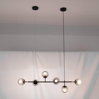 Orb Scandinavian Brass Chandelier