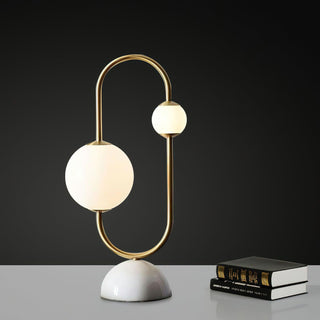 Orbit Duo Contemporary Marble Table Light