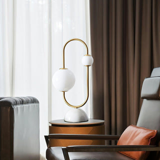 Orbit Duo Contemporary Marble Table Light