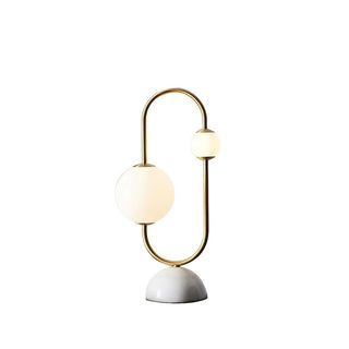 Orbit Duo Contemporary Marble Table Light