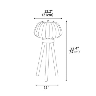 Orbit Tripod Wabi-Sabi Silk Table Light