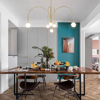 Orbit Bloom Modern Metal Chandelier