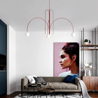Orbit Bloom Modern Metal Chandelier