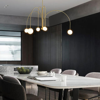Orbit Bloom Modern Metal Chandelier