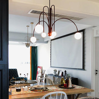 Orbit Bloom Modern Metal Chandelier