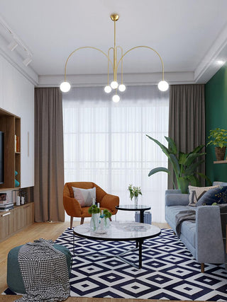Orbit Bloom Modern Metal Chandelier