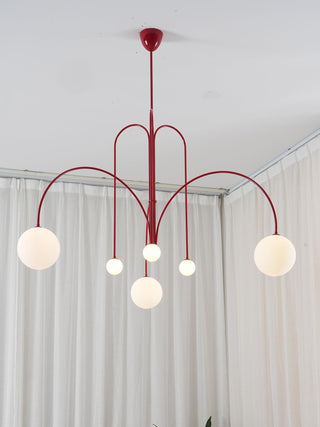 Orbit Bloom Modern Metal Chandelier