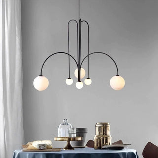 Orbit Bloom Modern Metal Chandelier