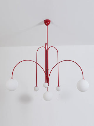 Orbit Bloom Modern Metal Chandelier