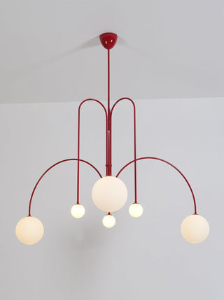 Orbit Bloom Modern Metal Chandelier