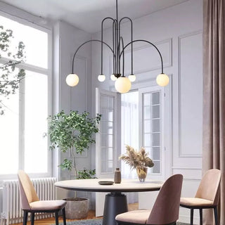 Orbit Bloom Modern Metal Chandelier