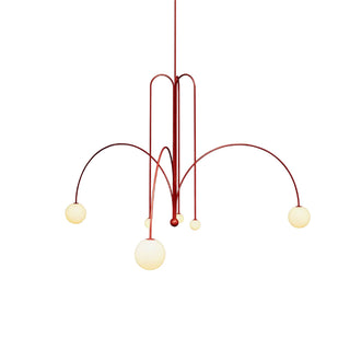 Orbit Bloom Modern Metal Chandelier