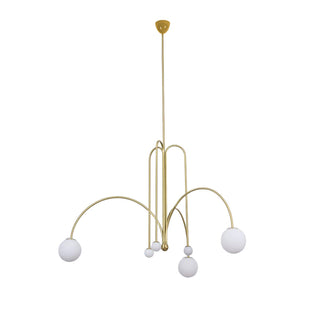 Orbit Bloom Modern Metal Chandelier