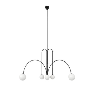 Orbit Bloom Modern Metal Chandelier