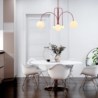 Orbit Bloom Modern Metal Chandelier