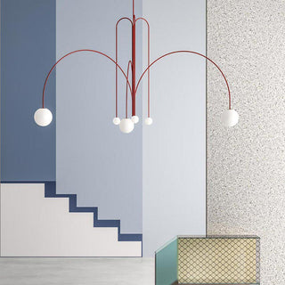 Orbit Bloom Modern Metal Chandelier