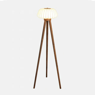 Orbit Tripod Oriental Silk Floor Light