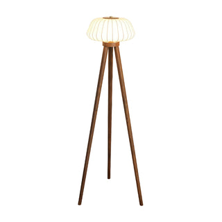 Orbit Tripod Oriental Silk Floor Light