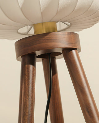 Orbit Tripod Oriental Silk Floor Light