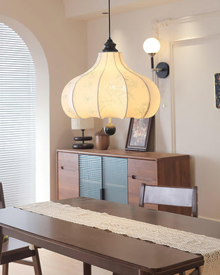 Orchid Vintage Fabric Pendant Light