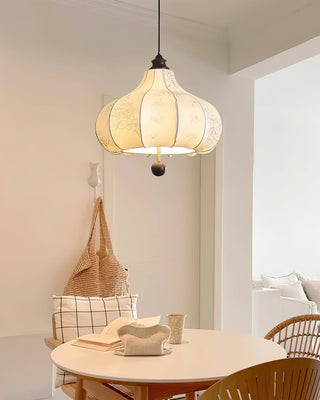 Orchid Vintage Fabric Pendant Light