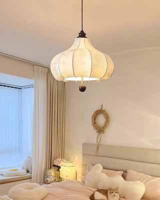 Orchid Vintage Fabric Pendant Light
