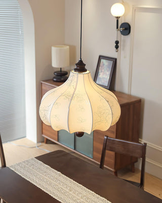 Orchid Vintage Fabric Pendant Light