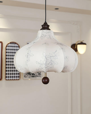 Orchid Vintage Fabric Pendant Light