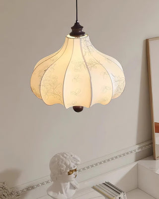 Orchid Vintage Fabric Pendant Light