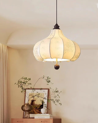 Orchid Vintage Fabric Pendant Light