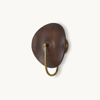 Ora Organic Wood & Brass Wall Sconce