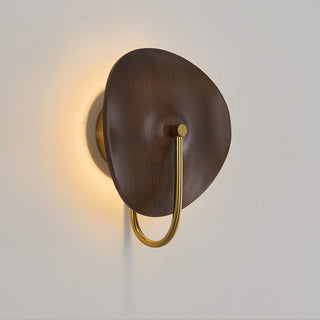 Ora Organic Wood & Brass Wall Sconce