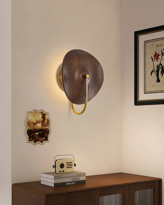 Ora Organic Wood & Brass Wall Sconce
