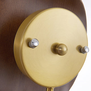 Ora Organic Wood & Brass Wall Sconce