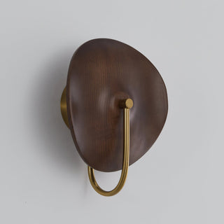 Ora Organic Wood & Brass Wall Sconce