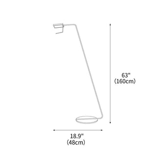 Orion Minimalist Brass Floor Light