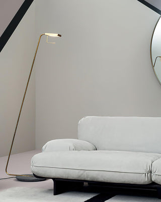 Orion Minimalist Brass Floor Light