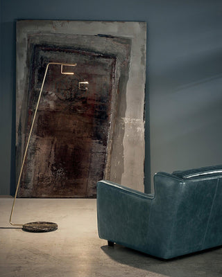 Orion Minimalist Brass Floor Light