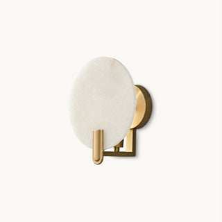 Eclipse Alabaster & Brass Wall Light