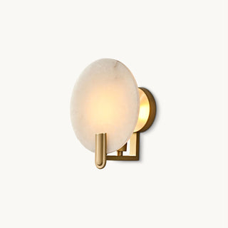 Eclipse Alabaster & Brass Wall Light