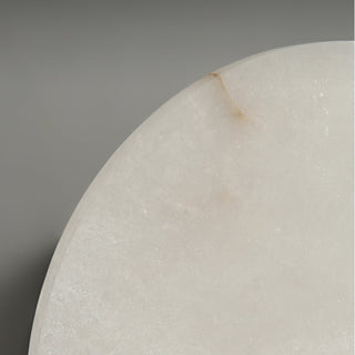 Eclipse Alabaster & Brass Wall Light