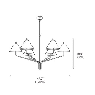 Serafina Classic Metal Chandelier