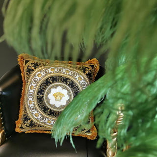 Swan Natural Ostrich Feather Table Light