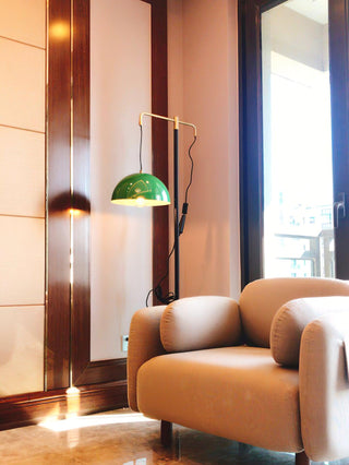 Otto Mid-Century Modern Metal Floor Light